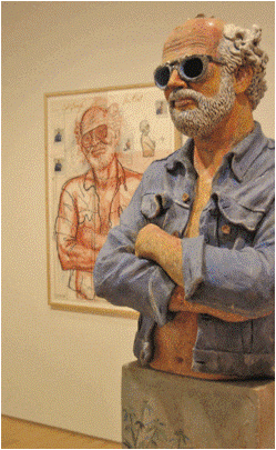 Robert Arneson, 'California Artist', 1982. Stoneware with glazes. San Francisco Museum of Modern Art. Image by Geoffrey A. Landis